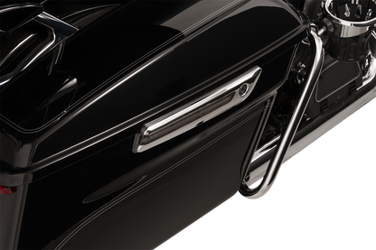 Ciro Rear LED Saddlebag Hinge Latch Covers 2014-2024 Harley Touring Models