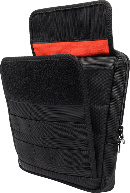 Thrashin Slim Black Motorcycle Handlebar Riser Storage Bag for Harley Davidson