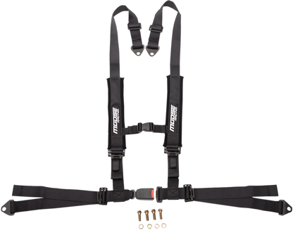 Moose Utility UTV Black 4 Point Seat belt Harness Restraint Safety System