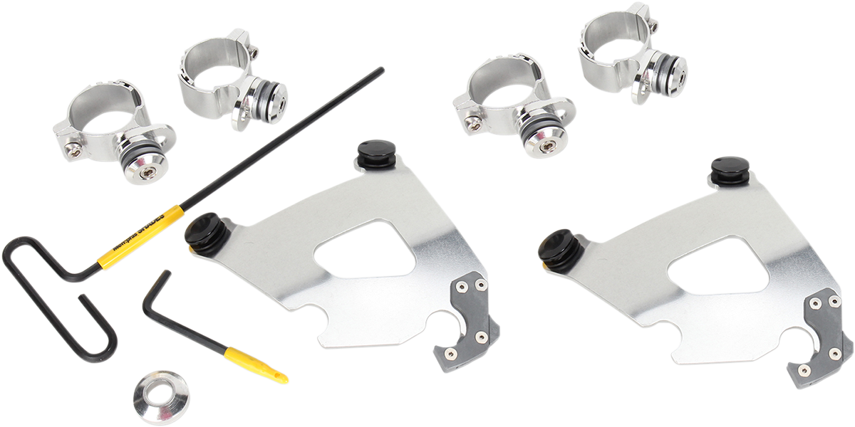 Memphis Shades Cafe Fairing & Polished Mount Kit for 11-19 Harley Sportster XLL