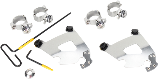 Memphis Shades Cafe Fairing & Polished Mount Kit for 11-19 Harley Sportster XLL