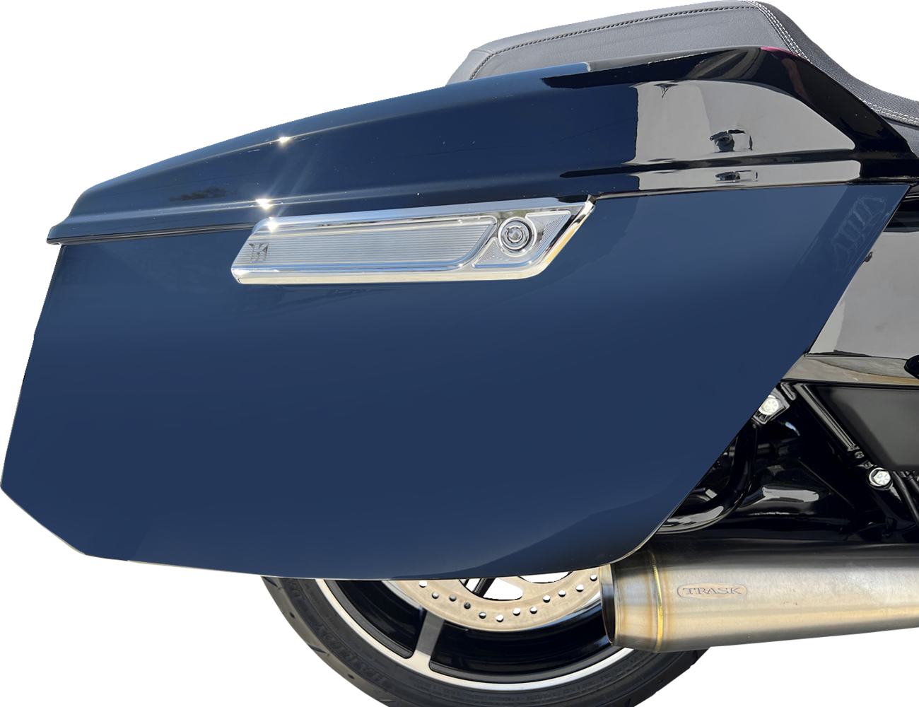 Kodlin Slant Chrome Saddlebag Latch Covers fits 2023-2025 Harley Touring K59491
