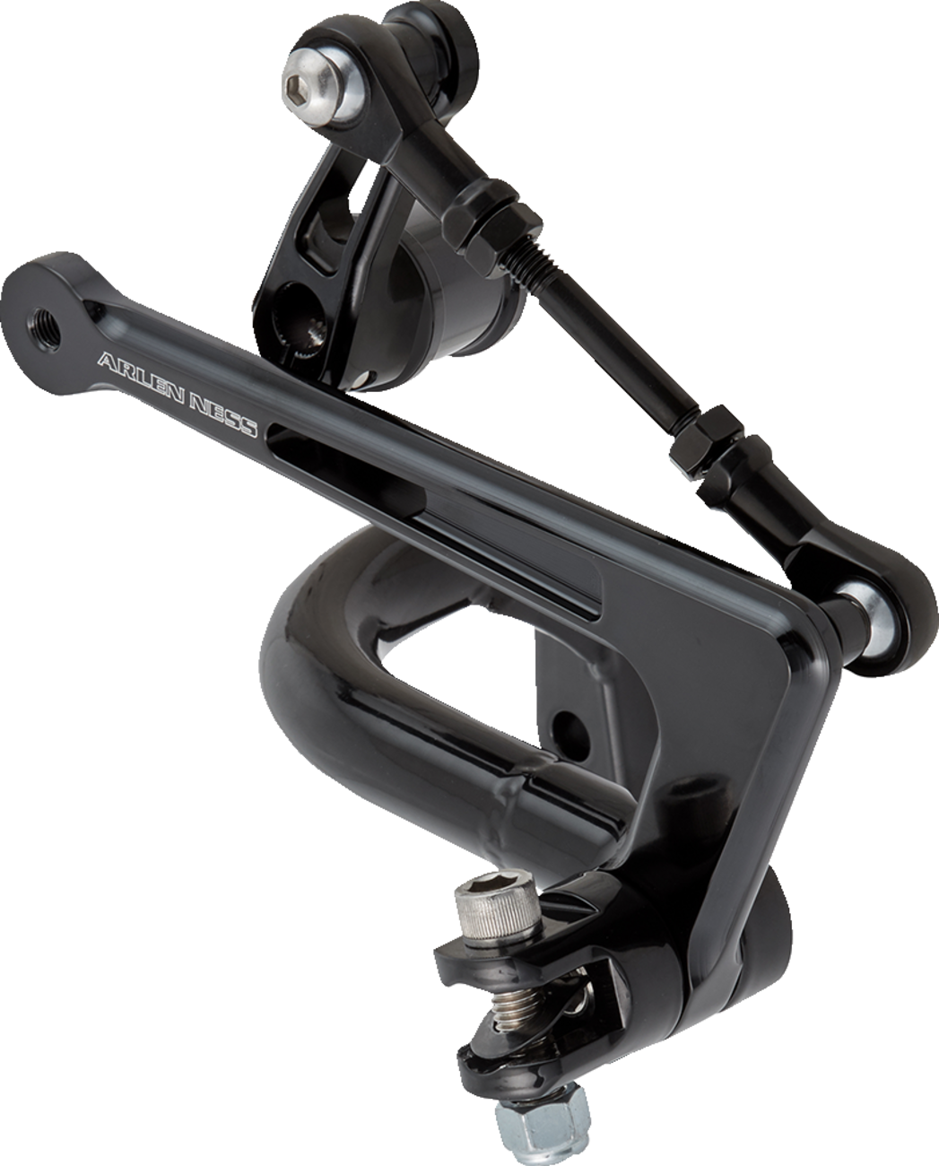 Arlen Ness Black Frame Mounted Mid Controls Kit 2009-2024 Harley Touring Models