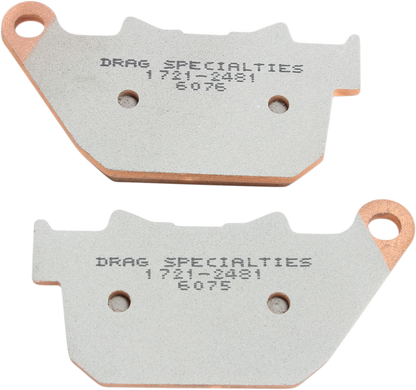 Drag Premium Sintered Metal Rear Brake Pad Set for 2004-2013 Harley Sportster
