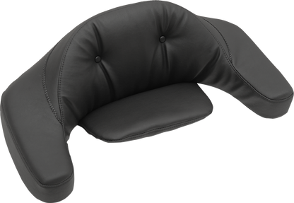 Mustang King Tour Pak Backrest Black Pillow Pad for 1980-2013 Harley Touring