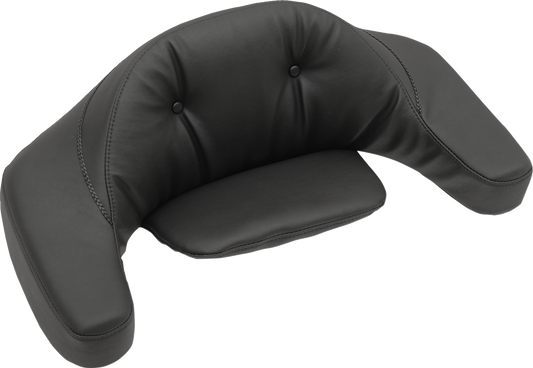 Mustang King Tour Pak Backrest Black Pillow Pad for 1980-2013 Harley Touring