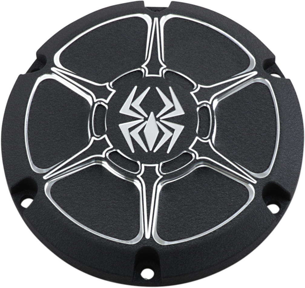 Rekluse Wrinkle Black 5-Hole Derby Clutch Cover 2004-2022 Harley Sportster XL
