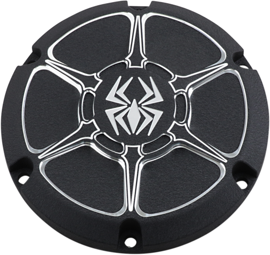 Rekluse Wrinkle Black 5-Hole Derby Clutch Cover 2004-2022 Harley Sportster XL