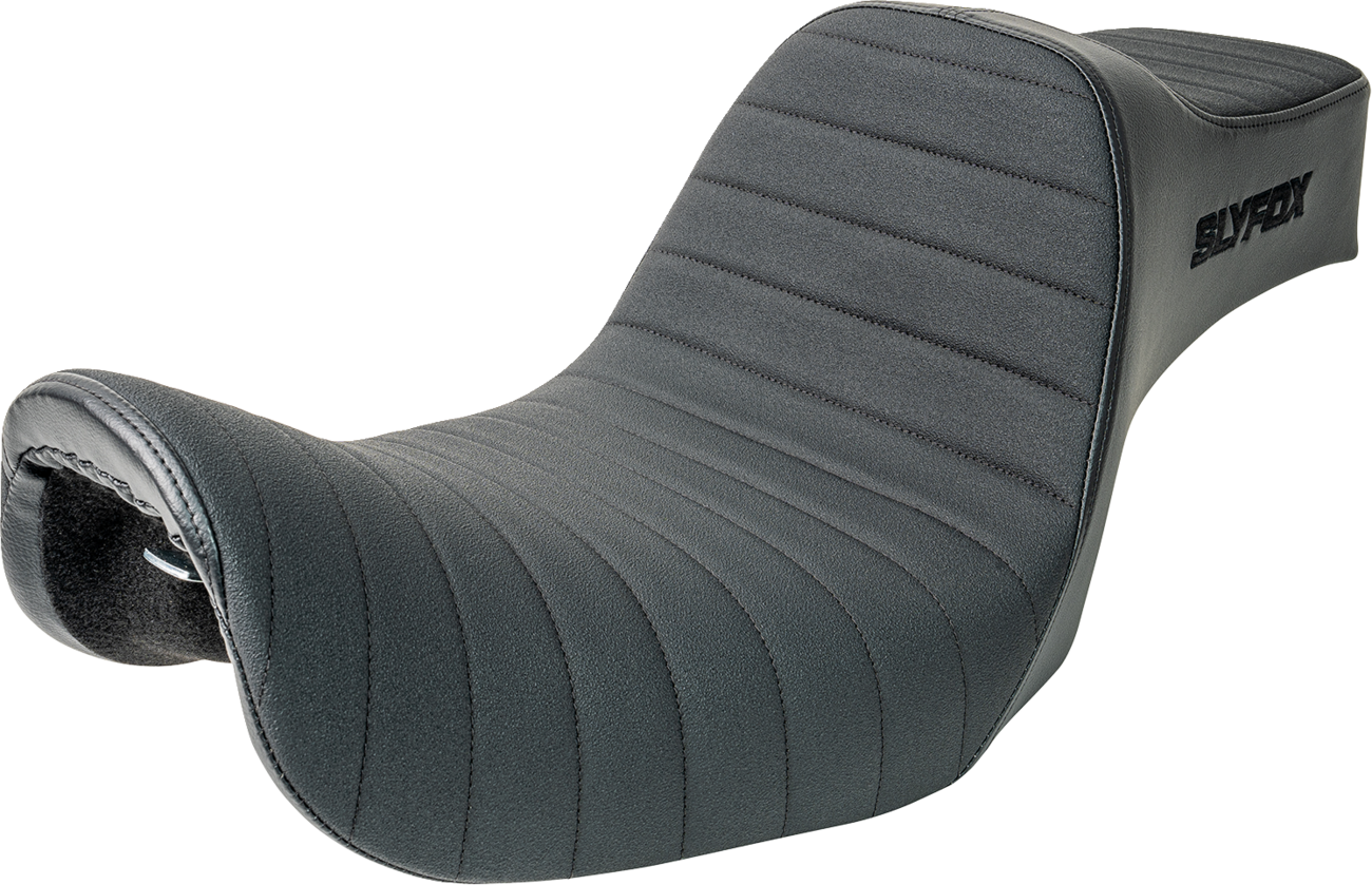 Slyfox Highnoon Classic Stitch Seat for 2012-16 Harley Low Rider Street Bob Dyna