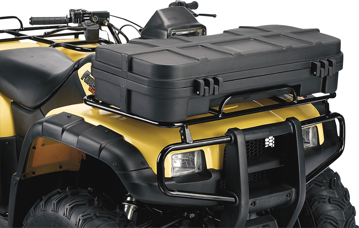 Moose Black Lockable Latch ATV Front Luggage Rack Cargo Storage Box Trunk
