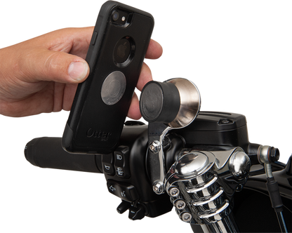 Klock Werks iOmounts Handlebar Phone Left Side Switch Mount Kit 1996-2023 Harley