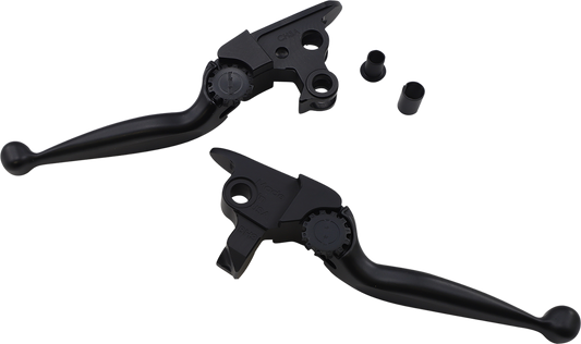 PSR Black Adjustable Journey Handlebar Lever Set fits 2021-2024 Harley Touring