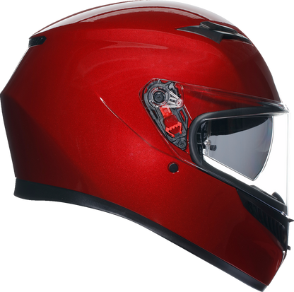 AGV K3 Mono Competizione Red Unisex Adult Motorcycle Street Full Face Helmet