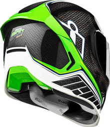 Icon Airframe Pro Green Carbon Hyperstrike Full Face Adult Motorcycle Helmet