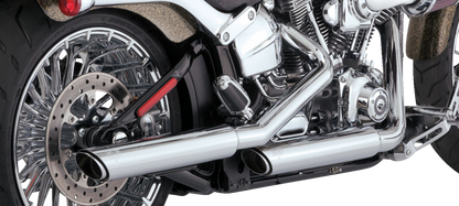 Vance & Hines 3" Twin Slash PCX Slip On Mufflers for 2007-2017 Harley Softail