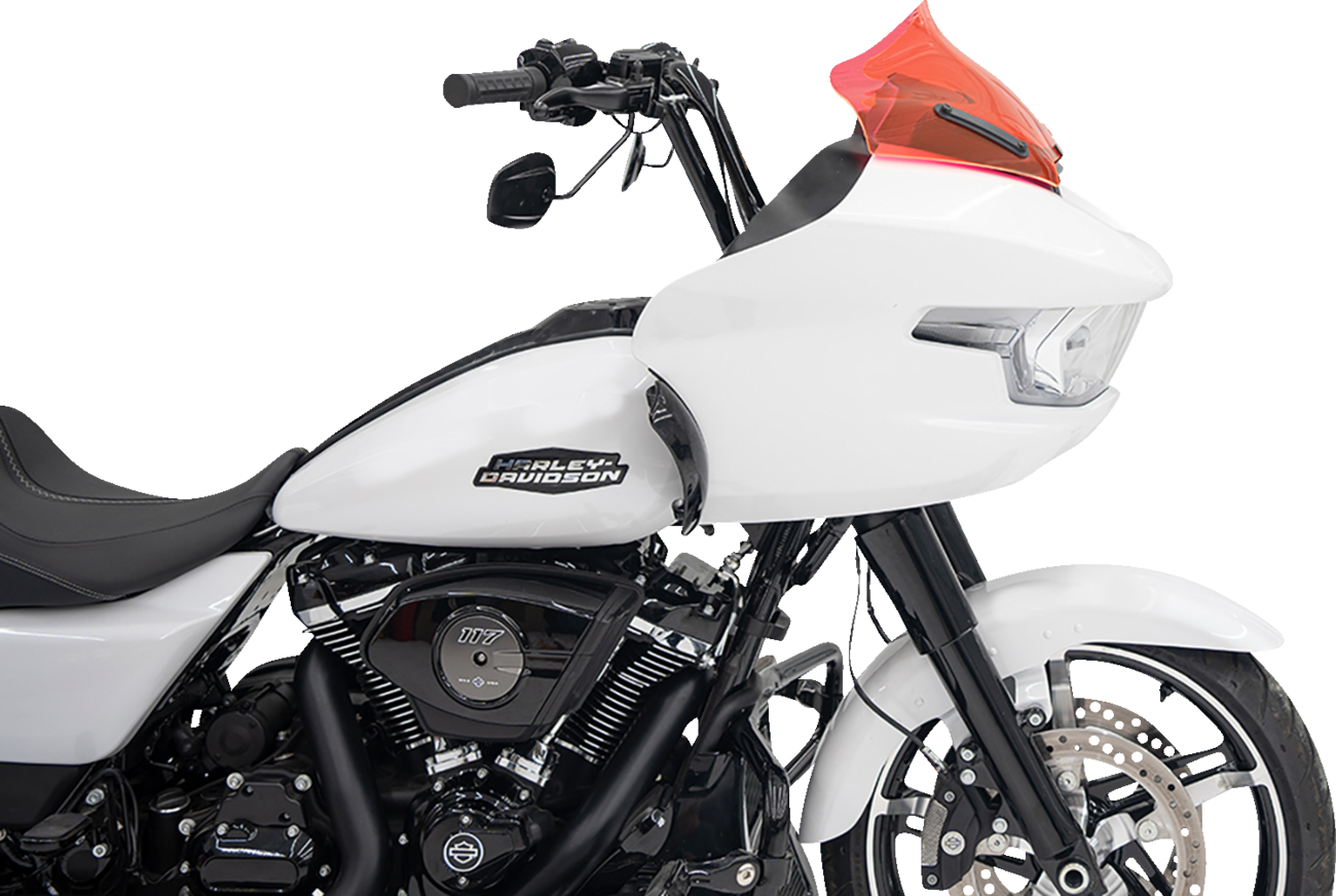 Klock Werks Kolor Flare 10" Pink Ice Windshield for 2023-2025 Harley Road Glide