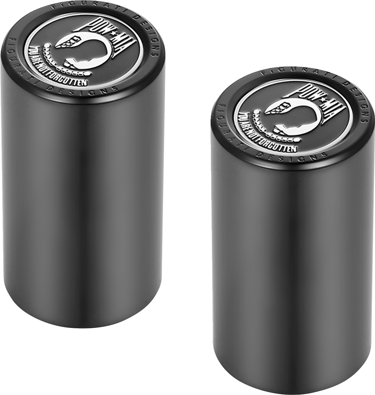 Figurati Designs POW-MIA Black Long Magnetic Docking Hardware Covers for Harley