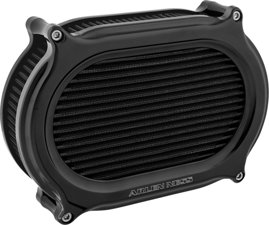 Arlen Ness Oval Stage 2 Black Air Filter Kit for 2023-25 Harley Touring Softail