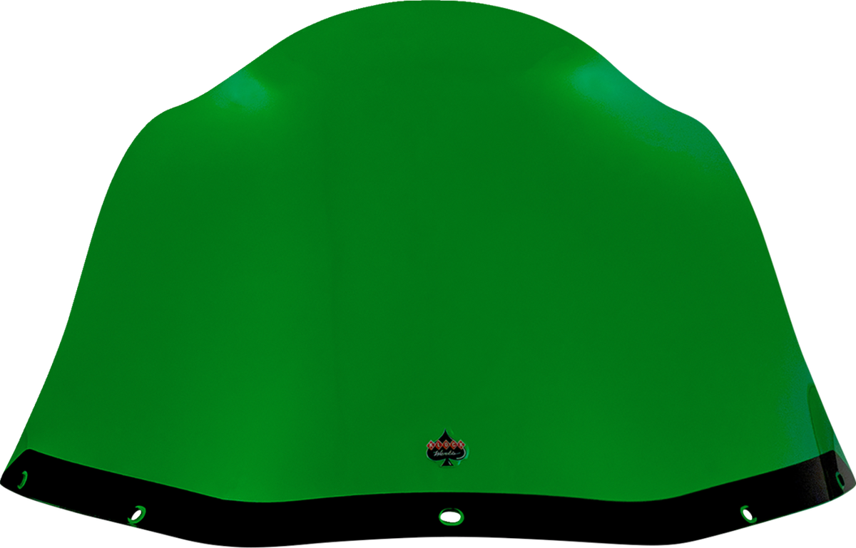 Klock Werks Kolor Flare 12.5" Green Windshield fits Saddlemen S-RT Mini Fairing