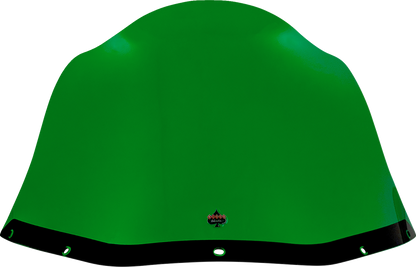 Klock Werks Kolor Flare 12.5" Green Windshield fits Saddlemen S-RT Mini Fairing