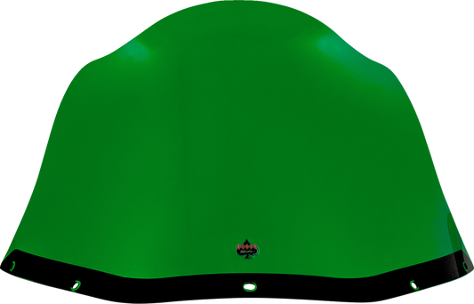 Klock Werks Kolor Flare 12.5" Green Windshield fits Saddlemen S-RT Mini Fairing