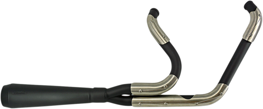 Trask Assault 2-1 Black Exhaust System fits 1984-2000  Harley Davidson FXR