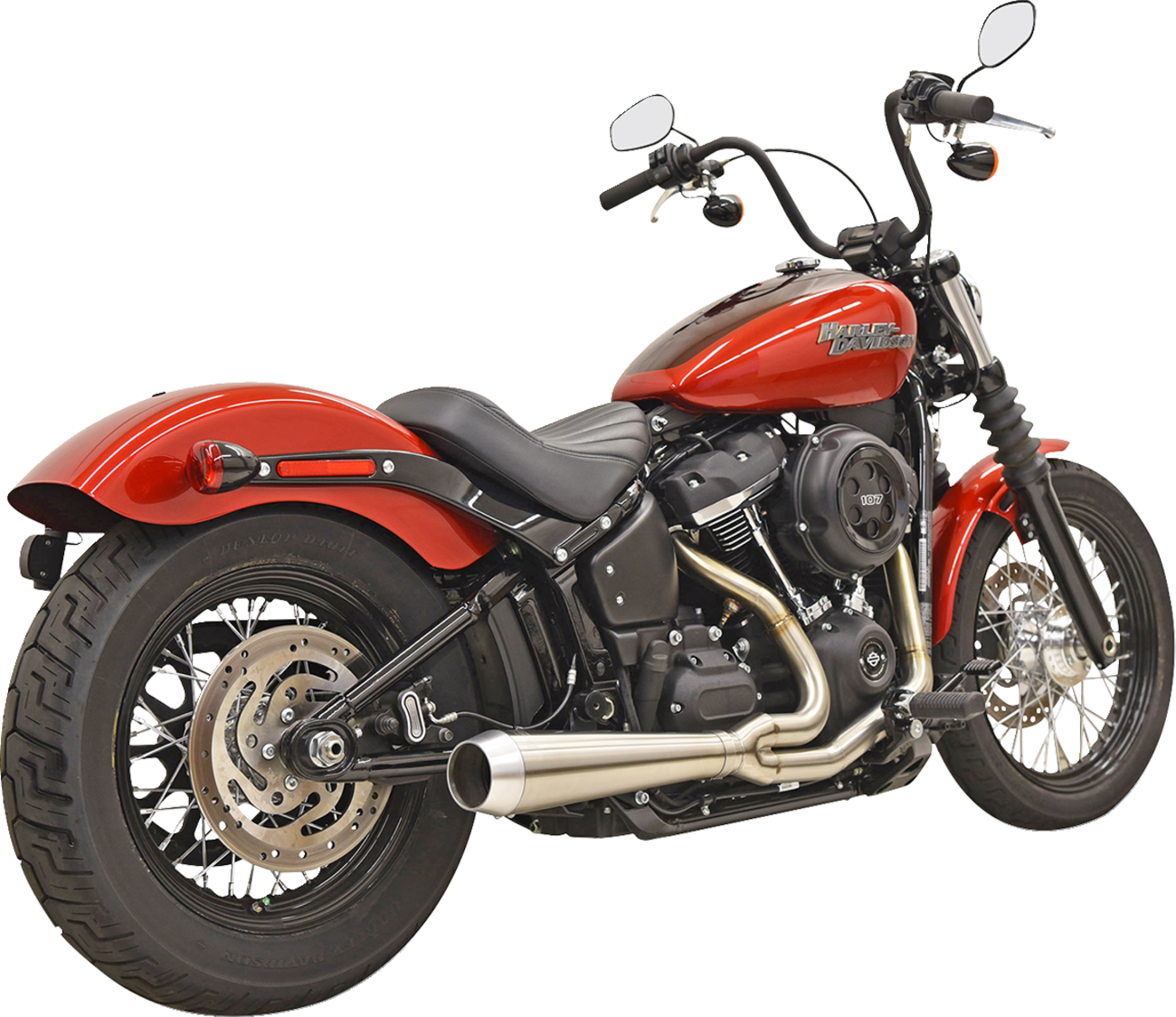 Bassani Road Rage 2-1 Stainless Exhaust System for 2018-2023 Harley Softail FXBB
