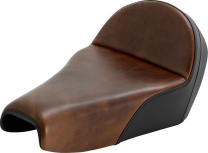 Saddlemen Lariat Distressed Leather Gel Solo Seat 2004-2022 Harley Sportster 3.3