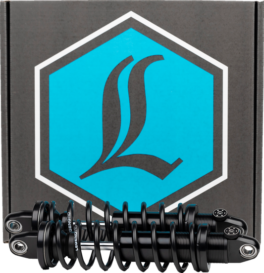 Legend Revo-A Black 14" Standard Rear Shocks 2002-2022 Harley Davidson Sportster