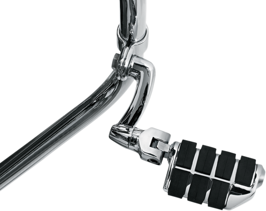 Kuryakyn Chrome Pair Longhorn Dually 1.5" Highway Pegs for Harley Touring 4574