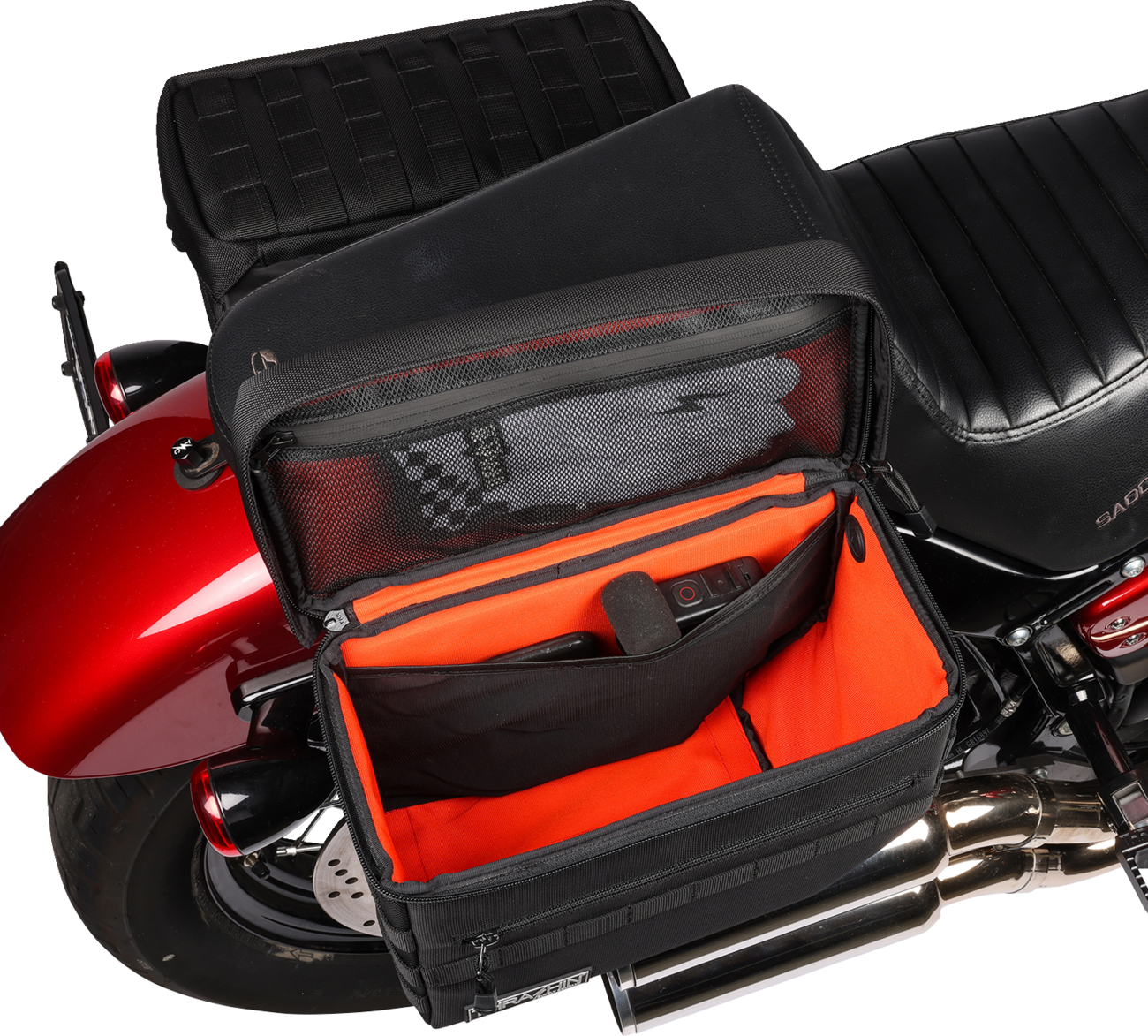 Thrashin Escape Storage Saddlebags for 1982-2023 Harley Softail Dyna TSB-0007