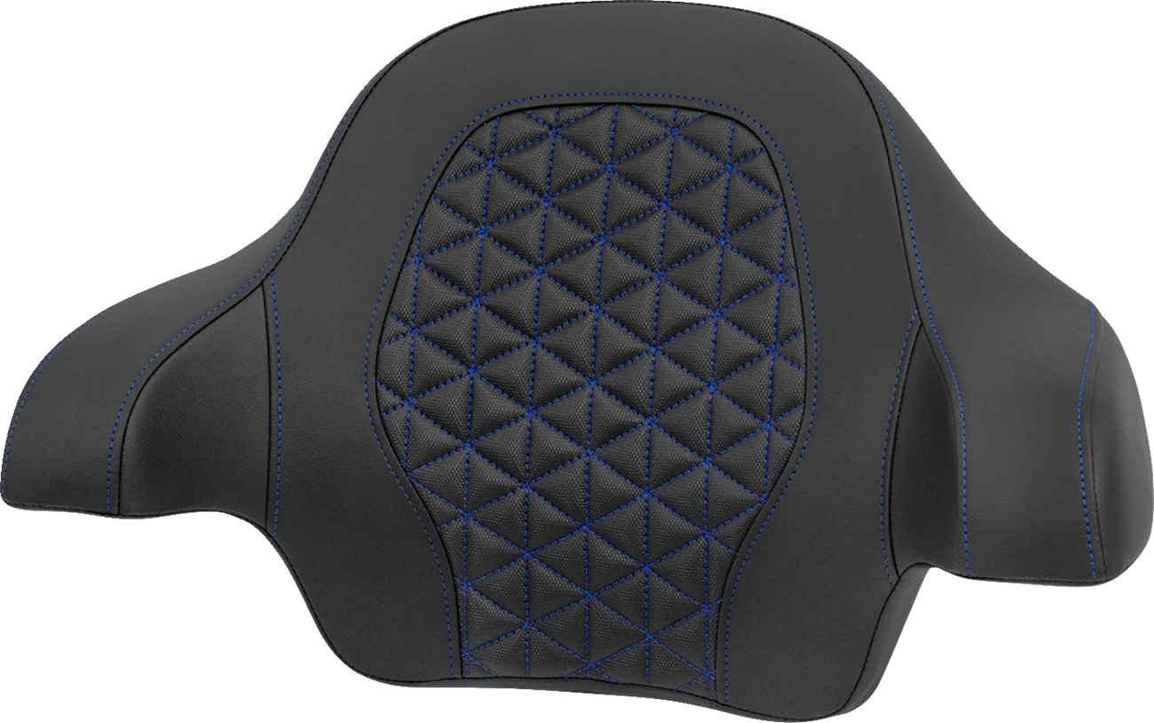 Saddlemen RoadSofa Tour Pak Tri-Gripper Blue Stitch Pad 2014-2025 Harley Touring