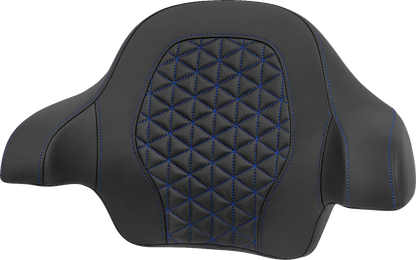 Saddlemen RoadSofa Tour Pak Tri-Gripper Blue Stitch Pad 2014-2025 Harley Touring
