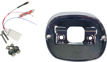 Custom Dynamics Chrome Taillight Fender Base Plate & Harness1973-1999 Harley