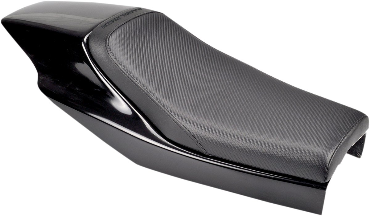 Saddlemen Black Eliminator Carbon Fiber Solo Seat Harley Custom Build