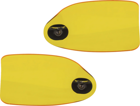 Klock Werks Flare Yellow Hand Guards fits 2002-2025 Harley Hydraulic Clutch