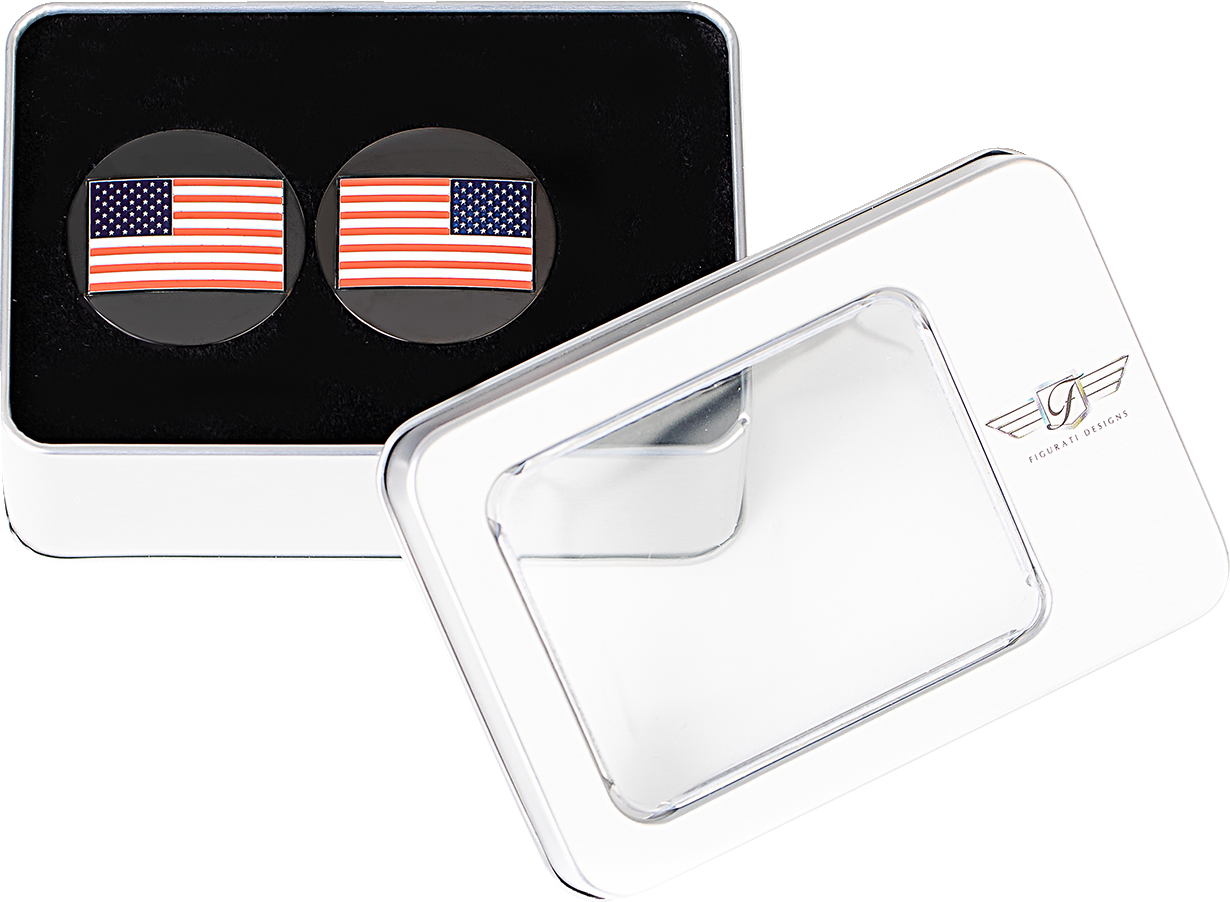 Figurati Designs American Flag Black Swingarm Covers for 1980-2025 Harley