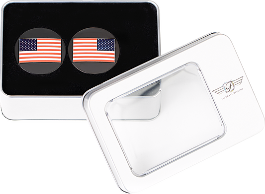 Figurati Designs American Flag Black Swingarm Covers for 1980-2025 Harley