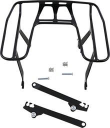 Cobra Black Wrap Around Detachable Luggage Rack 91-17 Harley Dyna FXDL FXDI