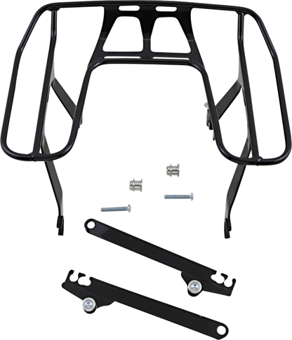 Cobra Black Wrap Around Detachable Luggage Rack 91-17 Harley Dyna FXDL FXDI