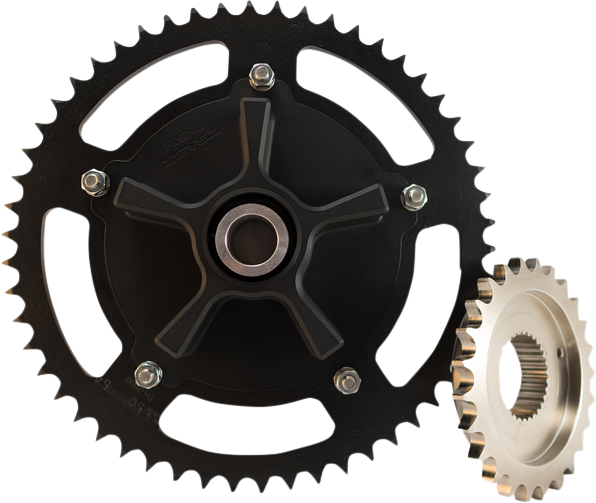 Trask Black 530 Chain Drive Conversion Kit 2009-2024 Harley Touring FLHX FLHR