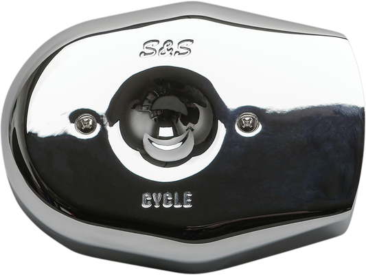 S&S Chrome Stealth Tribute Two Throat Intake Air Cleaner Filter Cover for Harley