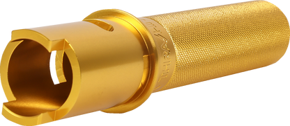 Thrashin Knurled Gold Gen 2 TBW 1" Throttle Tube for 2023-2024 Harley Touring