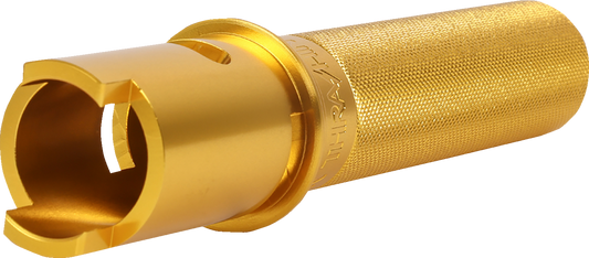 Thrashin Knurled Gold Gen 2 TBW 1" Throttle Tube for 2023-2024 Harley Touring