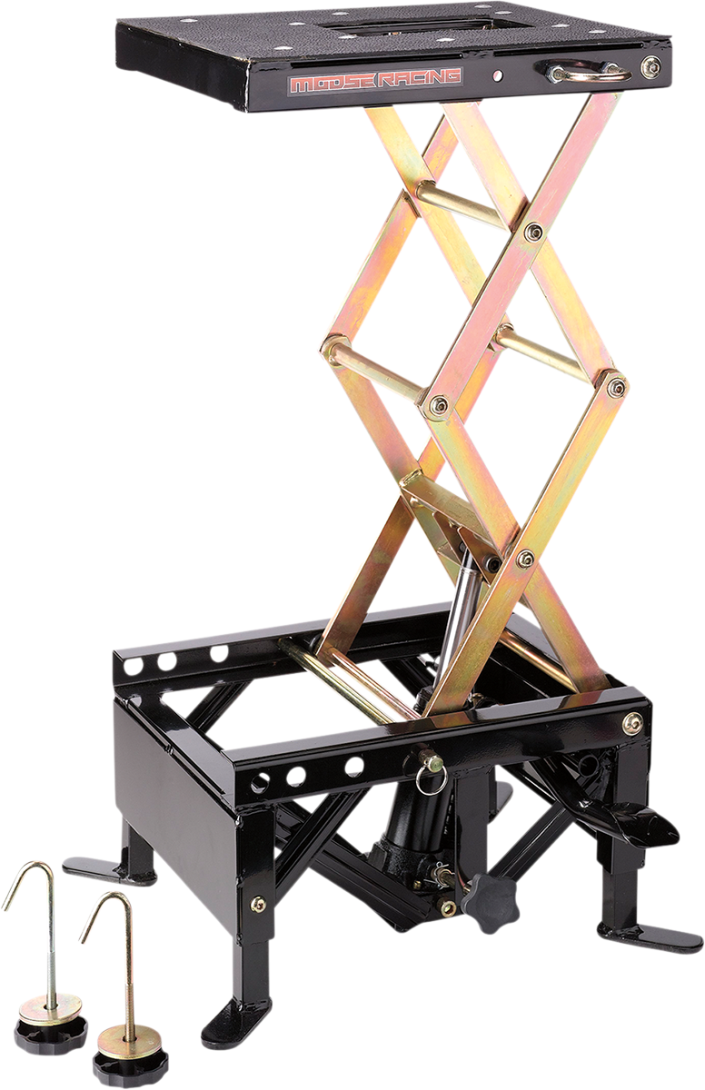 Moose Racing Black Steel Universal ATV Off-road MX Street Hydraulic Lift Stand