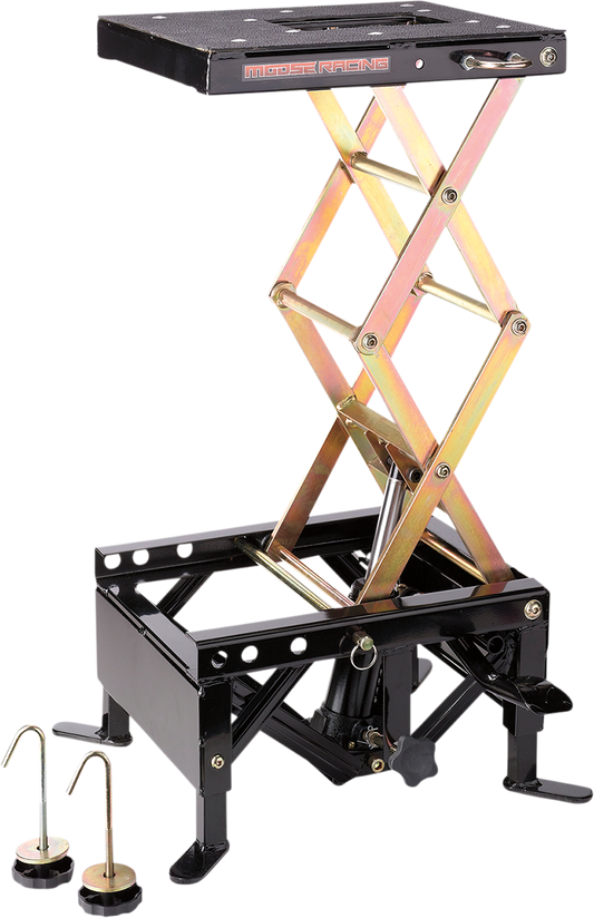Moose Racing Black Steel Universal ATV Off-road MX Street Hydraulic Lift Stand
