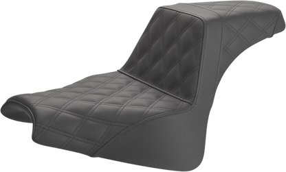 Saddlemen Step-Up Lattice Stitch Seat fits 2018-2023 Harley Softail Fat Bob FXFB