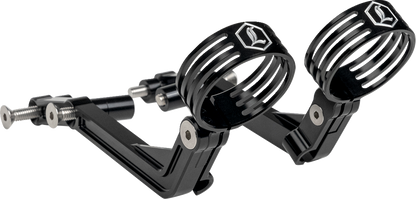 Legend REVO ARC Black Remote Reservoir External Mount Kit 2014-24 Harley Touring