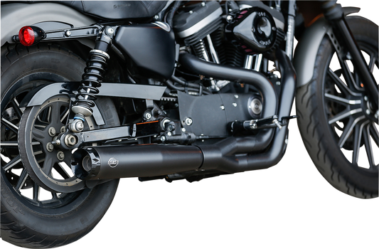 S&S Black 50 State Legal Superstreet 2-1 Exhaust System 07-13 Harley Sportster