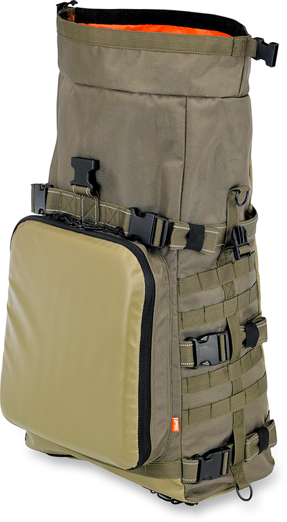 Biltwell Textile Green Exfil-80 Rear Motorcycle Rack Bag for Harley Davidson